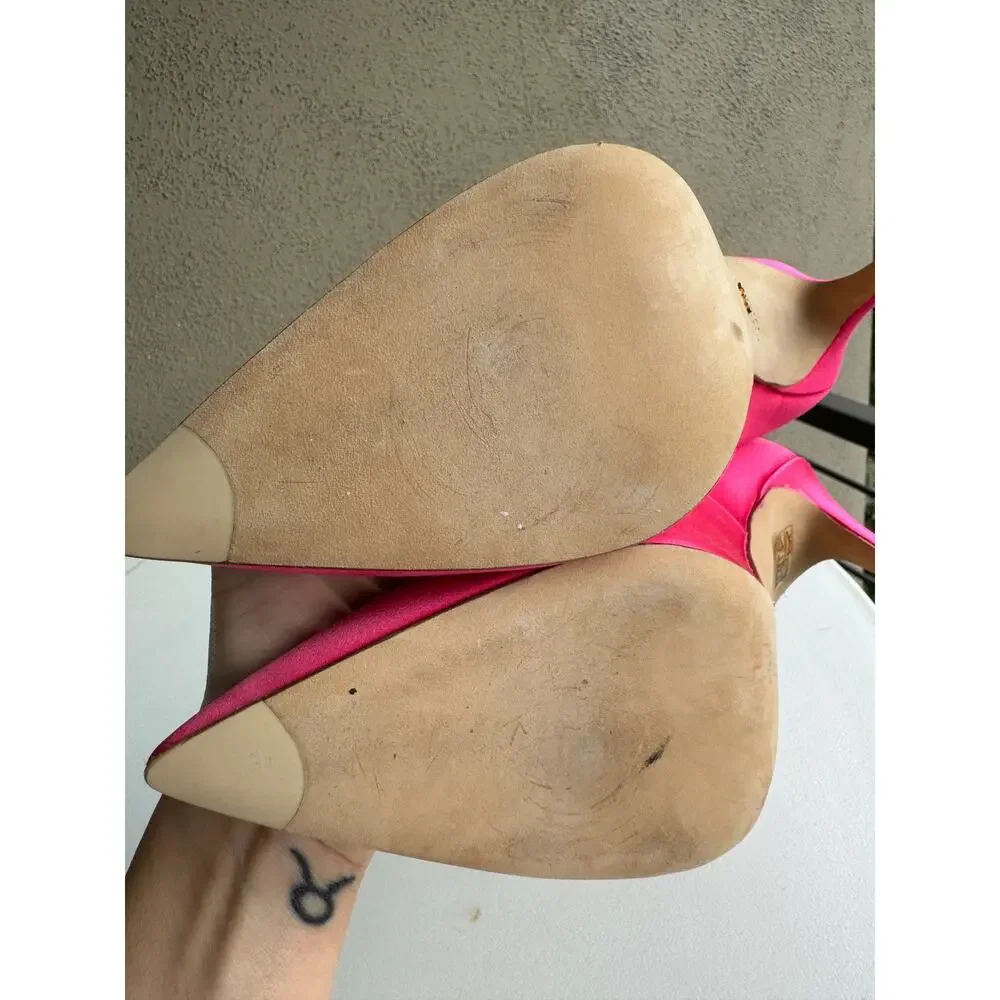 Stuart Weitzman Satin Pink High Heels
